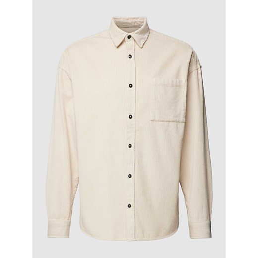 Koszula sztruksowa z kieszenią na piersi ze sklepu Peek&Cloppenburg  w kategorii Koszule męskie - zdjęcie 168336430