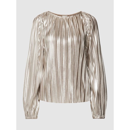 Bluzka z długim rękawem i plisami model ‘City’ Yas M Peek&Cloppenburg  okazyjna cena