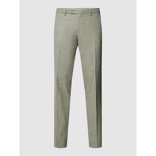 Spodnie do garnituru o kroju slim fit z efektem melanżowym model ‘Paco’ ze sklepu Peek&Cloppenburg  w kategorii Spodnie męskie - zdjęcie 168337220
