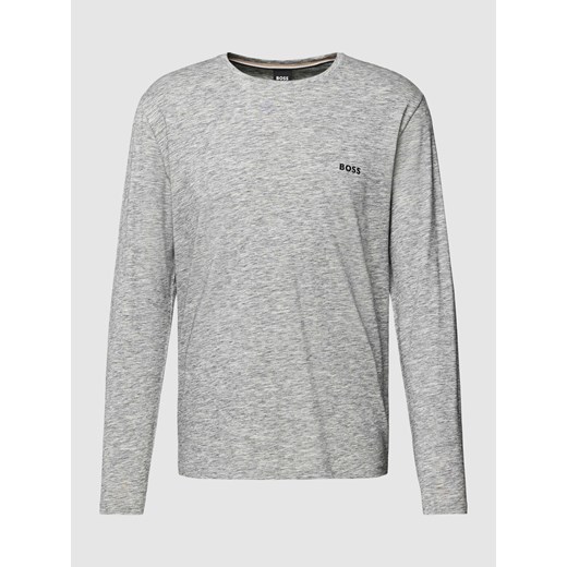 Bluzka z długim rękawem,wyhaftowanym logo i efektem melanżu ze sklepu Peek&Cloppenburg  w kategorii T-shirty męskie - zdjęcie 168337834
