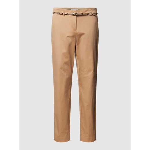 Spodnie materiałowe z paskiem ze sklepu Peek&Cloppenburg  w kategorii Spodnie damskie - zdjęcie 168337840