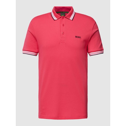 Koszulka polo z paskami w kontrastowym kolorze model ‘PADDY’ ze sklepu Peek&Cloppenburg  w kategorii T-shirty męskie - zdjęcie 168338001