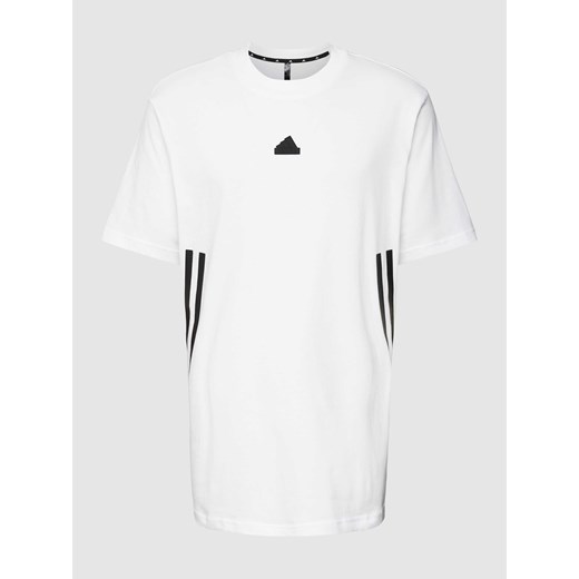 T-shirt z bawełny z detalem z logo Adidas Sportswear XL Peek&Cloppenburg  okazja