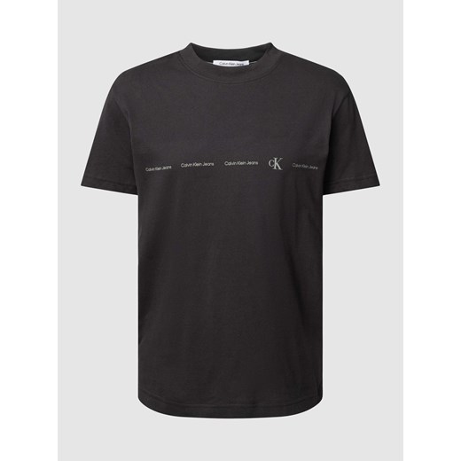 T-shirt z nadrukiem z logo ze sklepu Peek&Cloppenburg  w kategorii T-shirty męskie - zdjęcie 168338431