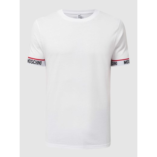 T-shirt z wykończeniami w kontrastowym kolorze model ‘Basic Logotape’ ze sklepu Peek&Cloppenburg  w kategorii T-shirty męskie - zdjęcie 168338434