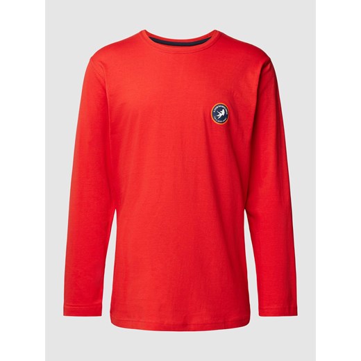 Bluzka z długim rękawem z nadrukiem z logo ze sklepu Peek&Cloppenburg  w kategorii T-shirty męskie - zdjęcie 168339783