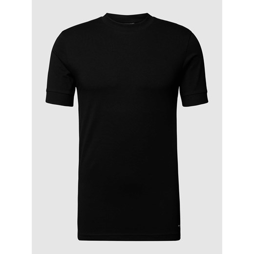 T-shirt z prążkowanym,okrągłym dekoltem model ‘ANTON’ ze sklepu Peek&Cloppenburg  w kategorii T-shirty męskie - zdjęcie 168340064
