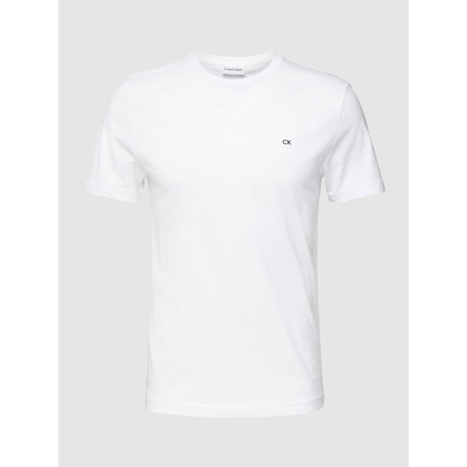 T-shirt z detalem z logo ze sklepu Peek&Cloppenburg  w kategorii T-shirty męskie - zdjęcie 168340153