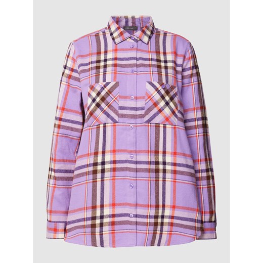 Bluzka flanelowa z kieszeniami na piersi ze sklepu Peek&Cloppenburg  w kategorii Koszule damskie - zdjęcie 168340534