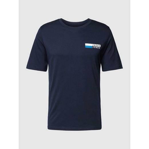 T-shirt z nadrukiem z logo model ‘CORP’ ze sklepu Peek&Cloppenburg  w kategorii T-shirty męskie - zdjęcie 168340661