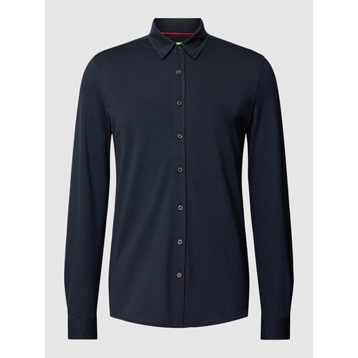 Koszula casualowa o kroju regular fit z fakturowanym wzorem ze sklepu Peek&Cloppenburg  w kategorii Koszule męskie - zdjęcie 168341240