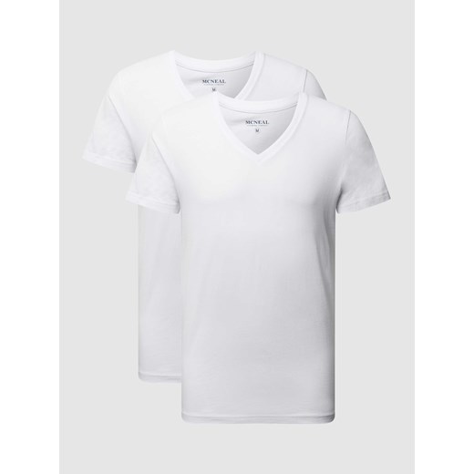 T-shirt z bawełny w zestawie 2 szt. ze sklepu Peek&Cloppenburg  w kategorii T-shirty męskie - zdjęcie 168341732