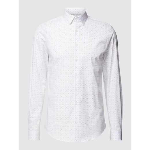 Koszula biznesowa o kroju slim fit ze wzorem na całej powierzchni model ‘Bari’ ze sklepu Peek&Cloppenburg  w kategorii Koszule męskie - zdjęcie 168342500
