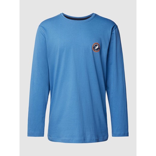 Bluzka z długim rękawem z nadrukiem z logo ze sklepu Peek&Cloppenburg  w kategorii T-shirty męskie - zdjęcie 168342761
