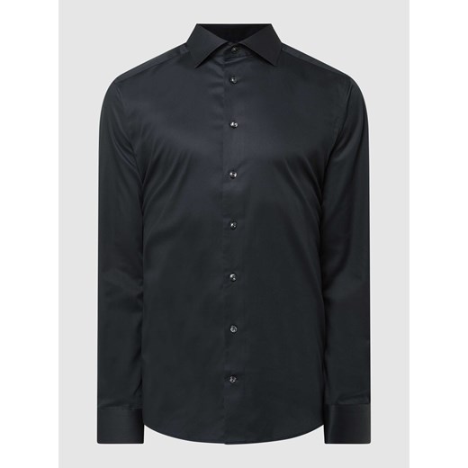 Koszula biznesowa o kroju regular fit z diagonalu ze sklepu Peek&Cloppenburg  w kategorii Koszule męskie - zdjęcie 168343404