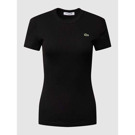 T-shirt z prążkowaną fakturą ze sklepu Peek&Cloppenburg  w kategorii Bluzki damskie - zdjęcie 168343591