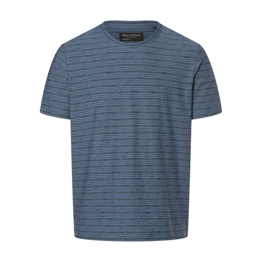 Marc O'Polo Koszulka męska Mężczyźni Bawełna niebieski w paski ze sklepu vangraaf w kategorii T-shirty męskie - zdjęcie 168347271