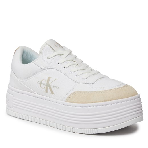 Sneakersy Calvin Klein Jeans YW0YW01433 Triple White 0K8 39 eobuwie.pl