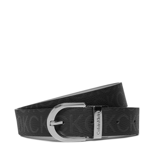 Pasek Damski Calvin Klein Ck Reversible Belt 3.0 Epi Mono K60K609981 Black Epi Mono/Dk Ecru 0GJ ze sklepu eobuwie.pl w kategorii Paski damskie - zdjęcie 168347664