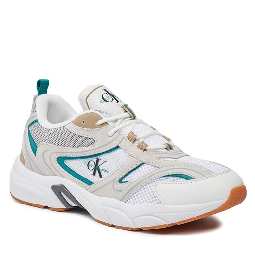 Sneakersy Calvin Klein Jeans Retro Tennis Su-Mesh YM0YM00589 Bright 42 okazja eobuwie.pl