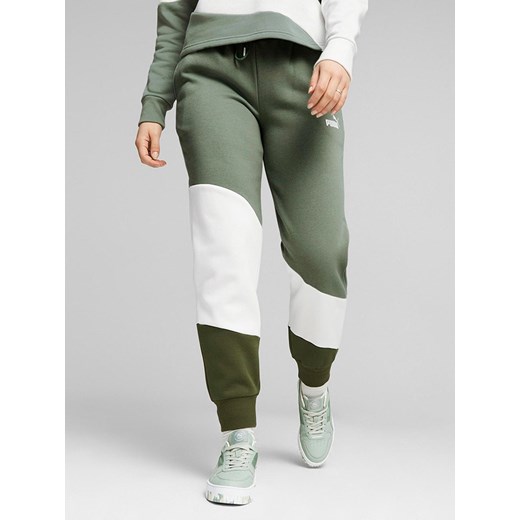 Puma Spodnie dresowe &quot;Power&quot; w kolorze zielonym ze sklepu Limango Polska w kategorii Spodnie damskie - zdjęcie 168347880