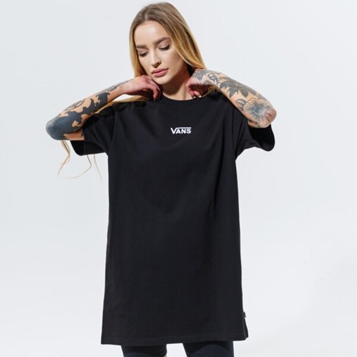 VANS SUKIENKA WM CENTER VEE TEE DRESS BLACK ze sklepu Sizeer w kategorii Sukienki - zdjęcie 168352621