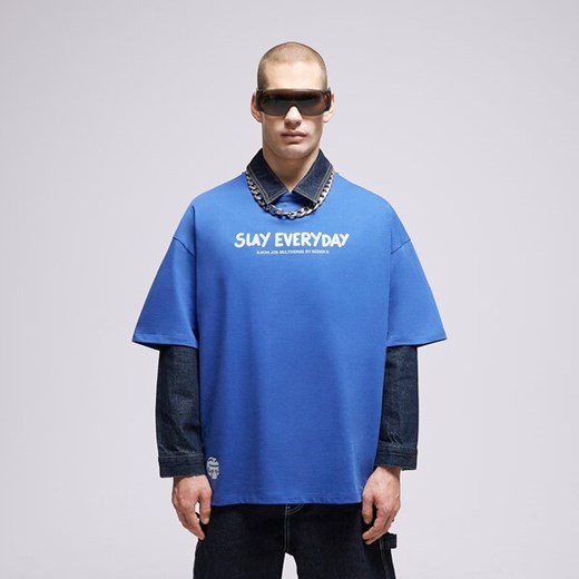 S.NOW JOB SIZEER T SHIRT &quot;SLAY&quot;-BLUE Sizeer S/M Sizeer