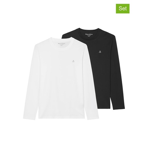 Marc O&apos;Polo Koszulki (2 szt.) w kolorze czarnym i białym ze sklepu Limango Polska w kategorii T-shirty męskie - zdjęcie 168377194