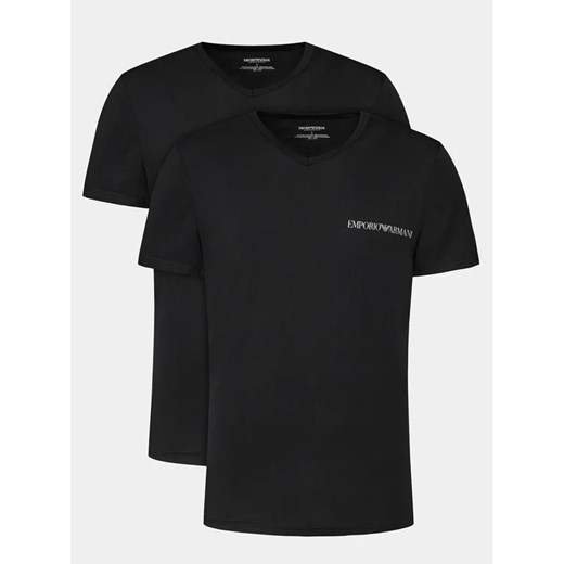 Emporio Armani Underwear Komplet 2 t-shirtów 111849 4R717 07320 Czarny Regular Fit ze sklepu MODIVO w kategorii T-shirty męskie - zdjęcie 168377472