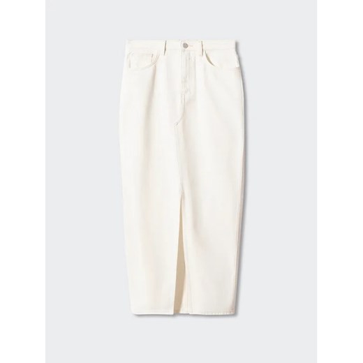 Mango Spódnica jeansowa Matilda 47087884 Beżowy Regular Fit Mango XXS MODIVO