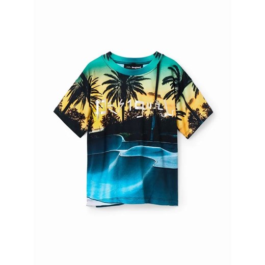 Desigual T-Shirt 23SBTK15 Granatowy Regular Fit Desigual 7_8Y MODIVO