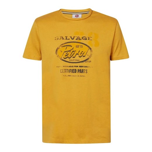Petrol Industries T-Shirt M-1030-TSR608 Żółty Regular Fit ze sklepu MODIVO w kategorii T-shirty męskie - zdjęcie 168379121