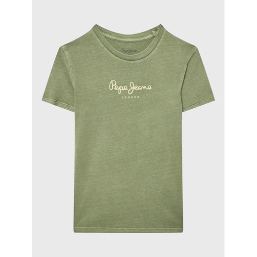 Pepe Jeans T-Shirt West Sir Jr N PB503535 Zielony Regular Fit Pepe Jeans 12Y MODIVO