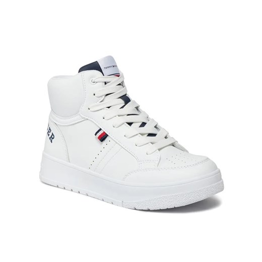 Tommy Hilfiger Sneakersy Logo High Top Lace-Up Sneaker T3X9-33362-1355 S Biały Tommy Hilfiger 36 MODIVO