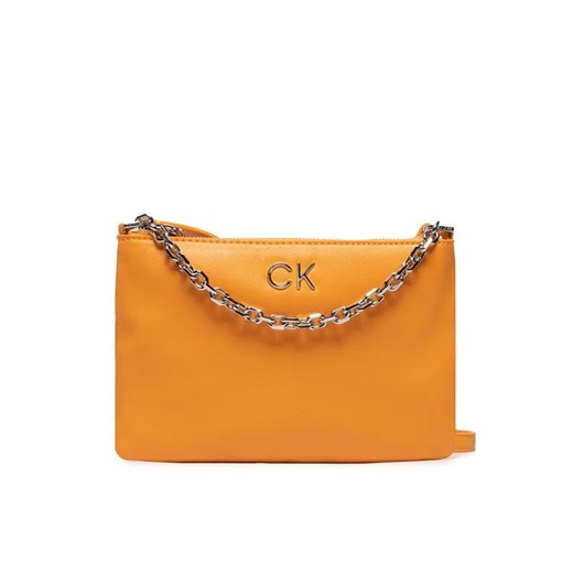 Calvin Klein Jeans Torebka Re Lock Ew Crossbody W Chain K60K609115 Pomarańczowy ze sklepu MODIVO w kategorii Listonoszki - zdjęcie 168380872