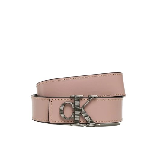 Calvin Klein Jeans Pasek Damski Mono Hardware Leather Belt 30mm K60K610364 Różowy ze sklepu MODIVO w kategorii Paski damskie - zdjęcie 168382042