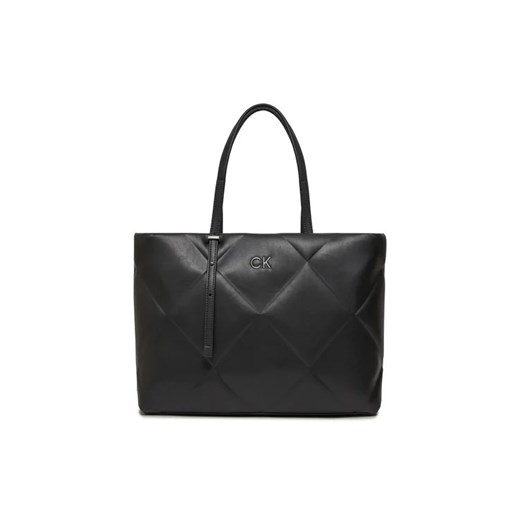 Calvin Klein Torebka Re-Lock Quilt Tote Lg K60K611339 Czarny ze sklepu MODIVO w kategorii Torby Shopper bag - zdjęcie 168382053