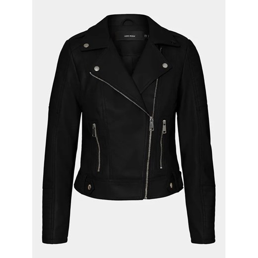 Vero Moda Kurtka z imitacji skóry Kerri 10228728 Czarny Regular Fit ze sklepu MODIVO w kategorii Kurtki damskie - zdjęcie 168382733
