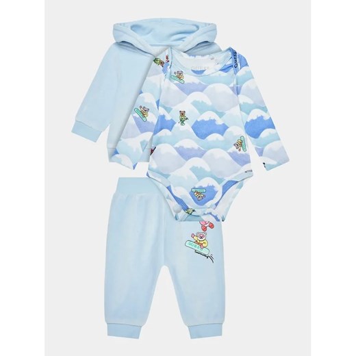 Guess Komplet dziecięcy P3BG09 KAVN0 Niebieski Regular Fit ze sklepu MODIVO w kategorii Komplety niemowlęce - zdjęcie 168382781