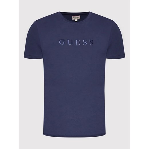 Guess T-Shirt M2BP47 K7HD0 Granatowy Regular Fit Guess XL MODIVO okazyjna cena