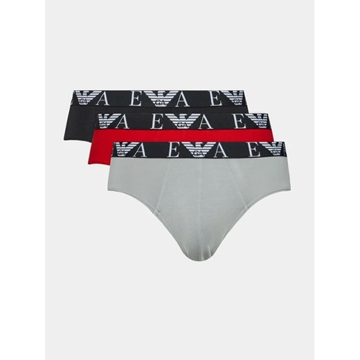 Emporio Armani Underwear Komplet 3 par slipów 111734 3F715 41074 Czerwony ze sklepu MODIVO w kategorii Majtki męskie - zdjęcie 168383084