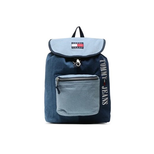Tommy Jeans Plecak Tjm Heritage Denim Flap Backpack AM0AM11108 Niebieski ze sklepu MODIVO w kategorii Plecaki - zdjęcie 168383344
