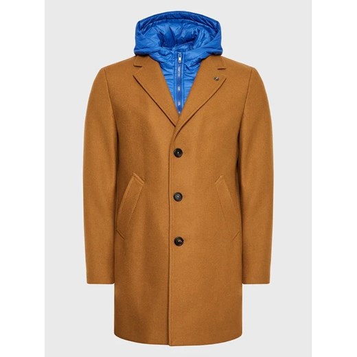 Manuel Ritz Płaszcz wełniany 3332C4558X4 223726 Brązowy Regular Fit Manuel Ritz 52 promocja MODIVO