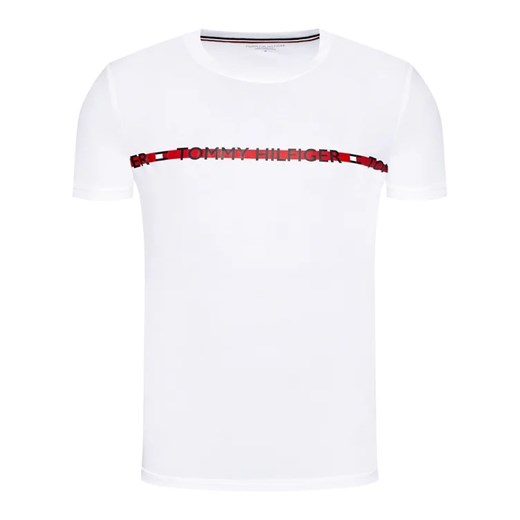 Tommy Hilfiger T-Shirt Logo UM0UM01915 Biały Regular Fit Tommy Hilfiger L wyprzedaż MODIVO