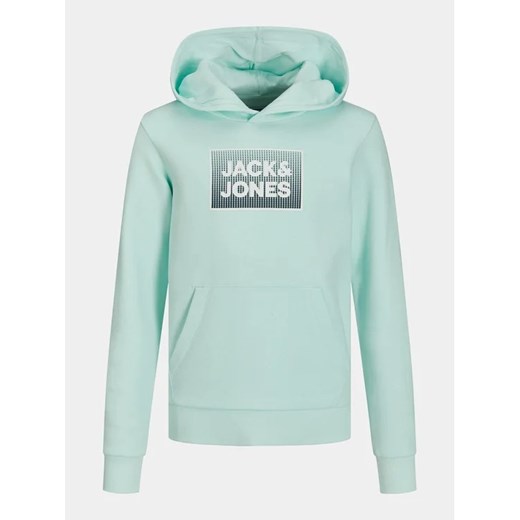 Jack&Jones Junior Bluza Steel 12249653 Zielony Regular Fit Jack&jones Junior 128 MODIVO