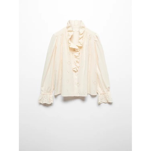 Mango Bluzka Clara 57047734 Écru Regular Fit Mango XL MODIVO promocyjna cena