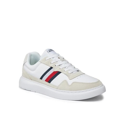Tommy Hilfiger Sneakersy Light Cupsole Lth Mix Stripes FM0FM04889 Biały Tommy Hilfiger 42 MODIVO