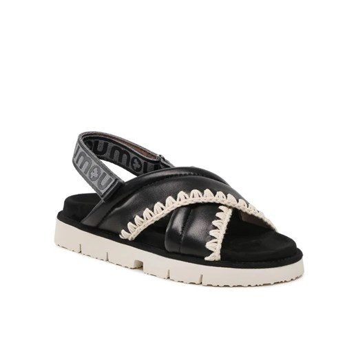 Mou Sandały New Bio # 03 Criss-Cross Upper SW461004C Czarny Mou 40 MODIVO