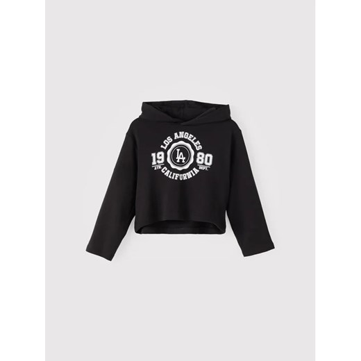NAME IT Bluza 13205779 Czarny Boxy Fit Name It 122_128 wyprzedaż MODIVO