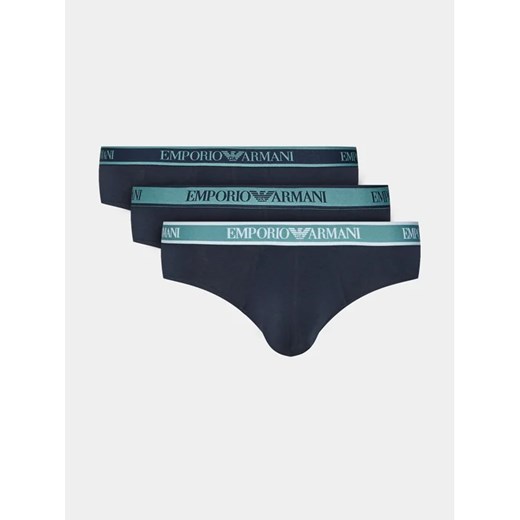 Emporio Armani Underwear Komplet 3 par slipów 111734 3F717 64135 Granatowy ze sklepu MODIVO w kategorii Majtki męskie - zdjęcie 168386081